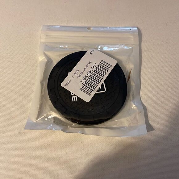 Dodge Logo Car Cup Holder Coasters set of 2 Black with White NWT - Picture 4 of 4